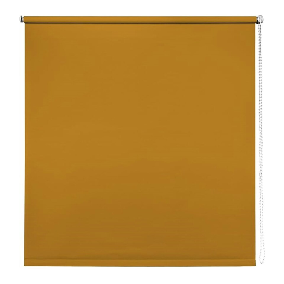 image 1 of 90cm Ochre Trimmable Thermal Blackout Roller Blinds Grey | Grey