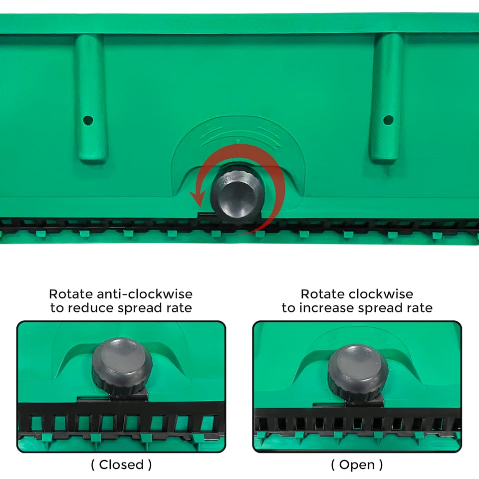 image 1 of Garden Lawn 12L Soil Seed Salt Grit Fertiliser Spreading Grass Feed Spreader DIY