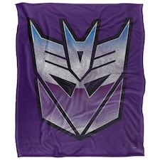 Transformers Decepticon Logo Blanket - White - One Size