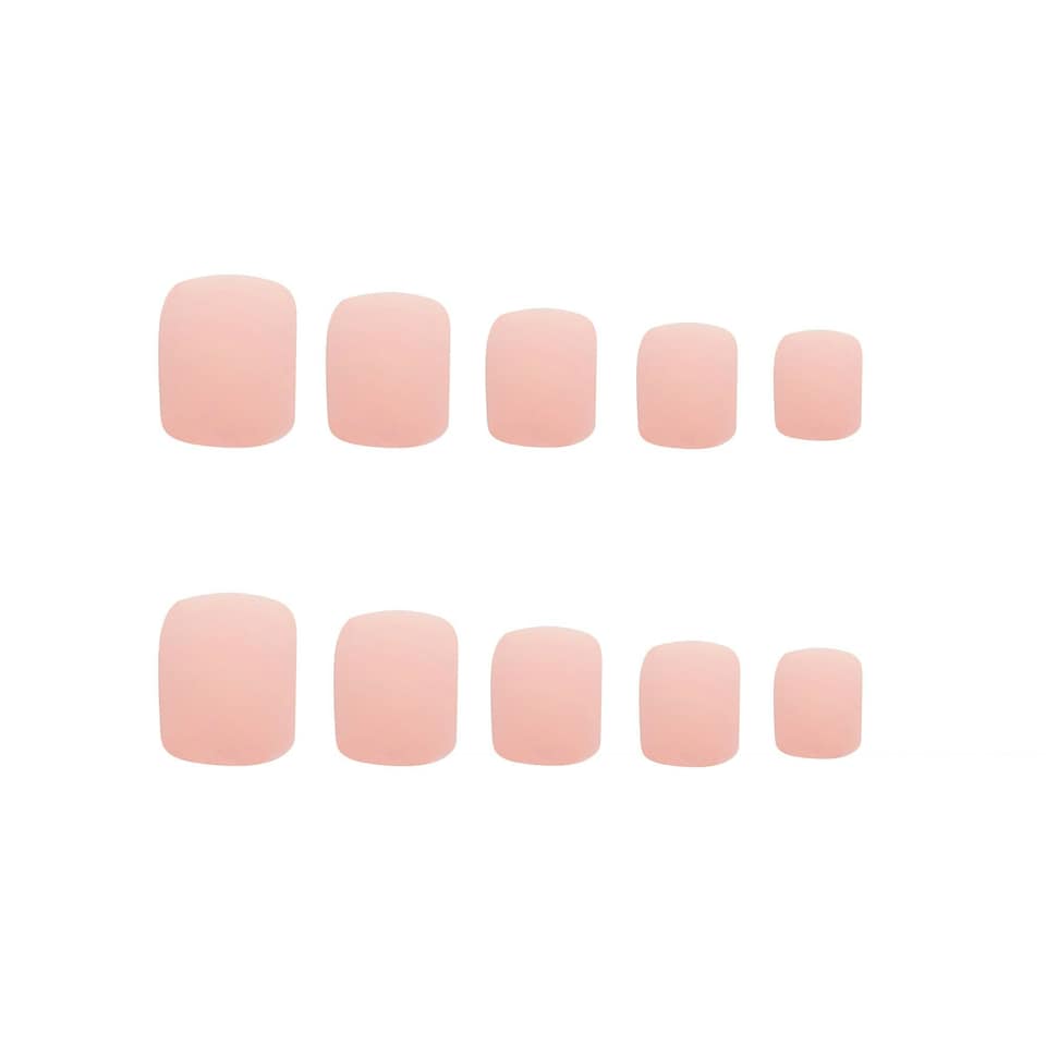 image 1 of Invogue Matte Pastel Pink Square Nails (24 Pieces)