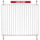 image 2 of SPARES2GO Fridge Shelf for Cookology Freezer Adjustable White Extendable Arms 425mm - 670mm x 320mm White | 425-670mm x 320