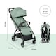 image 3 of Aries Autofold Stroller - Feather-Light Design, Multi-Position Recline, Handy Auto-Fold, Birth to 22kg, UPF 50+ Hood & Raincover (Sage Green)