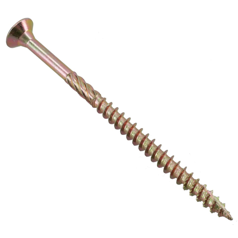 image 1 of Countersunk Wood Screws 5.0 x 80mm Serrated Edge Prevent Splitting PZ2 200pc