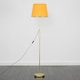 image 2 of ValueLights Gold Floor Lamp Yellow Shade
