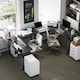 image 8 of HOMCOM L-Shaped Corner Computer Desk Laptop Workstation PC Table Home Office
