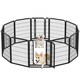 image 1 of Yaheetech 12-Panel Metal Dog Playpen, 65 × 80 cm Black