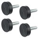 image 1 of SPARES2GO Universal Fridge Freezer Adjustable Screw in Foot (Pack of 4, 8mm Thread)