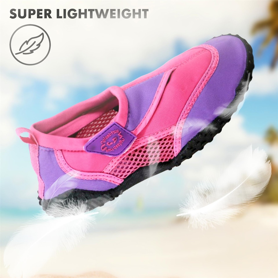 image 1 of GEEZY Aqua Water Shoes for Women Beach Surfing Holidays - Pink, UK Adult 6