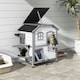 image 2 of PawHut Kitten Condo with Openable Roof, Catio Enclosure Furniture, White