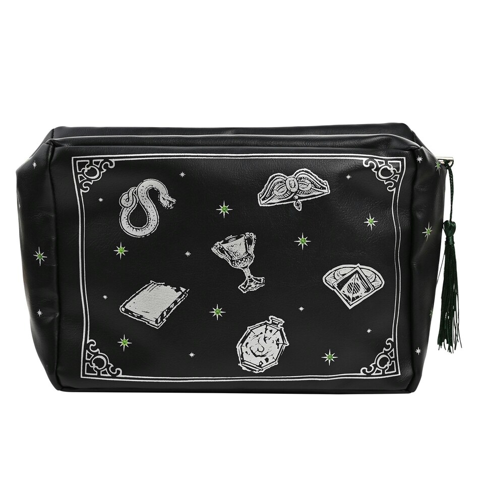 image 1 of Warner Bros Harry Potter Dark Arts Wash Bag - Horcrux Black