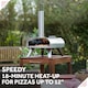 image 2 of George Foreman GFWPPO2SSPC Pizza Oven Stainless Steel 16" Wood Pellet with Paddle & Carry Bag