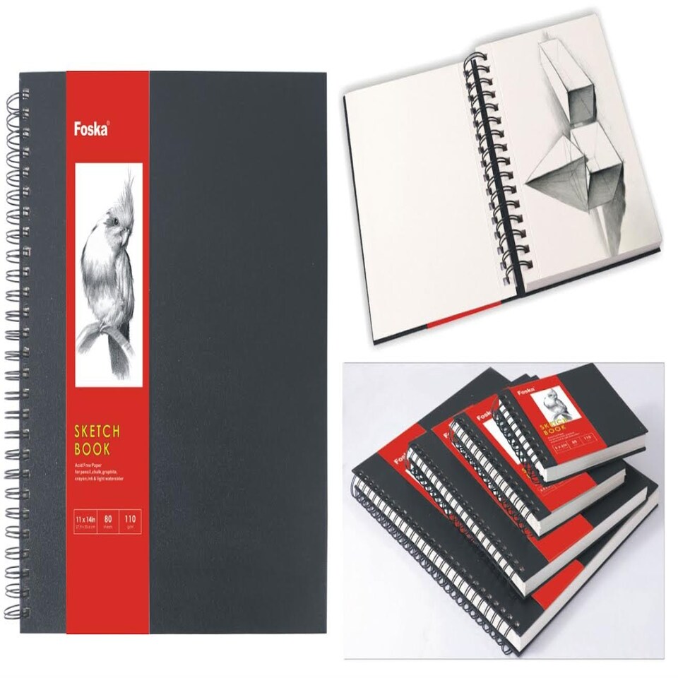 image 1 of Spiral Sketch Book 27.9 x 35.6cm