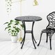 image 4 of Living and Home 68cm  Round Patio Dining Table with Umbrella Hole