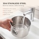 image 5 of PawHut Wireless 4L Cat Water Fountain for Drinking Stainless Steel Cordless | Silver | Silver | 22.5 x 22.5 x 19.5 cm