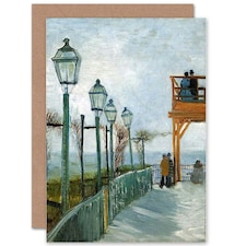 Vincent Van Gogh Belvedere Overlooking Montmartre 1886 Art Card