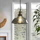 image 5 of Industrial Antique Brass Effect Glass Light Shade Clear