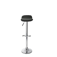 Ohio Barstool with Adjustable Height in Black | Black | Black