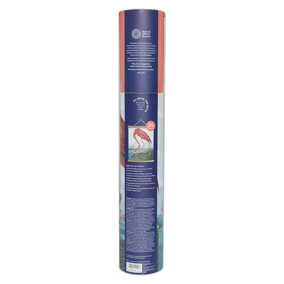 image 1 of Natural History Museum Paint By Numbers Flamingo Hanging Kit