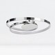 image 4 of First Choice Lighting Polished Chrome LED Swirl Flush Fitting Chrome