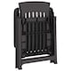 image 2 of Outdoor Foldable Plastic Garden Chair Patio Furniture With Adjustable Back | Black | Anthracite Two Set