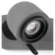 image 2 of Stone 2 Light Indoor Adjustable Wall Spotlight Grey, GU10