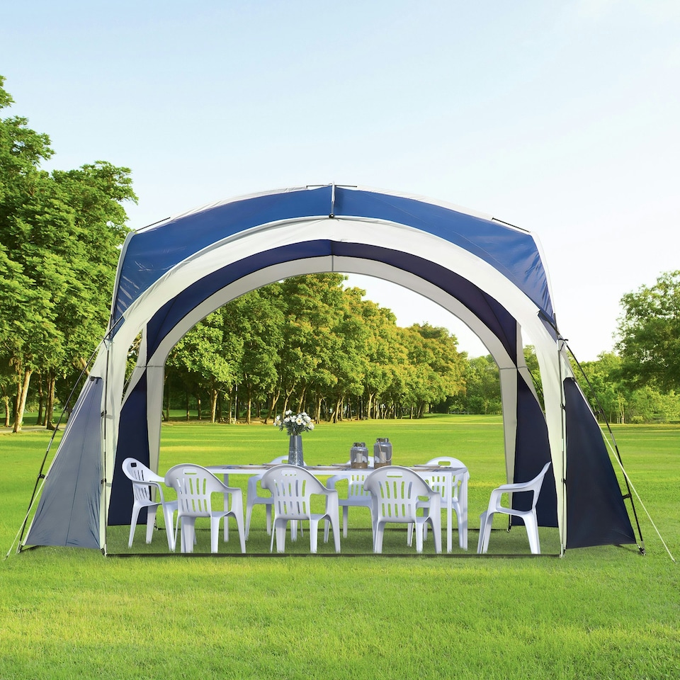 image 1 of Outsunny Outdoor Gazebo Event Dome Shelter Party Tent for Garden