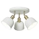 image 1 of BHS Dale Galley 3 Light Adjustable Spotlight Plate, Satin Ivory