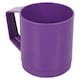 image 2 of 6 Set 260ml Plastic Mug Tumbler Cup & Handle Party BBQ Microwave Dishwasher Safe | Purple | Purple