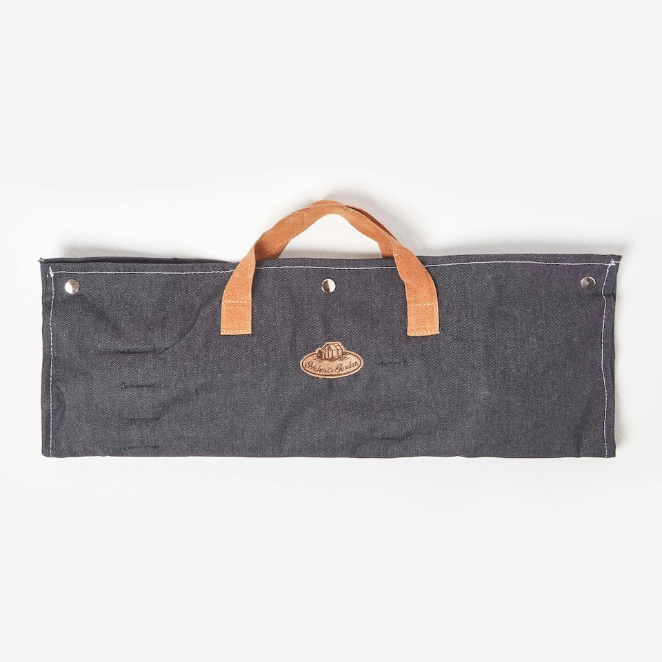 image 1 of Homescapes BBQ Tool Set in Denim Case