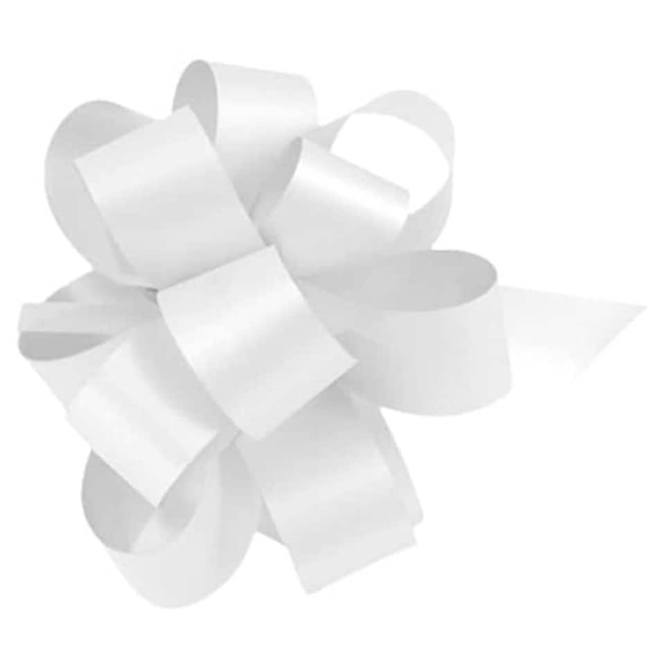 White Pull Bow