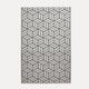 image 1 of Homescapes Outdoor Rug Luxury Waterproof Reversible Recycled, For Garden, Luna Geometric | Grey | Grey and White