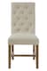 image 1 of Orsina Elegant Upholstered Beige Linen Dining Chair, Comfortable Modern Dining Chair, Durable Small Modern Chair