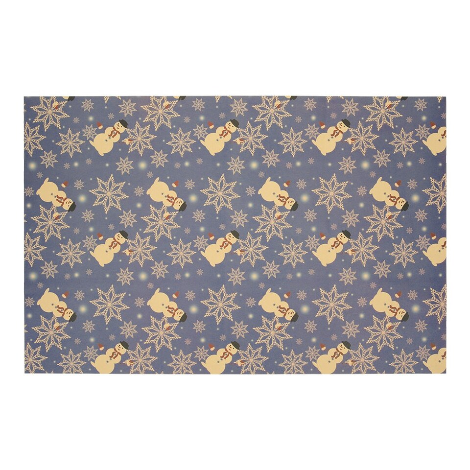 image 1 of Living and Home 10pcs Christmas Rustic Kraft Wrapping Paper Sheets