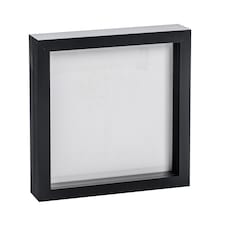 Nicola Spring 3D Box Photo Frame - 8 x 8" - Black