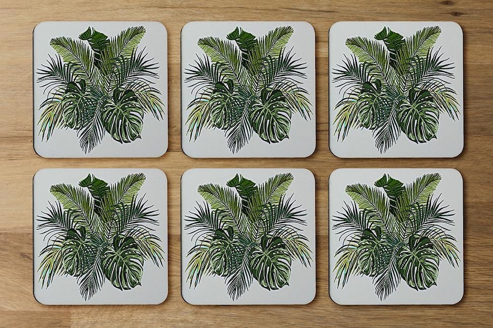 image 1 of Green Tropical Foliage (Coaster)