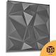 image 9 of NOVECRAFTO Decorative 3D Wall Panels (50cm x 50cm) Diamond Design PVC Cladding Panel