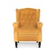 image 3 of Velvet Gold Marianna Manual Recliner Wingback Chair