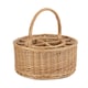 image 2 of Wicker Garden Picnic Basket Complete with 12 Glasses