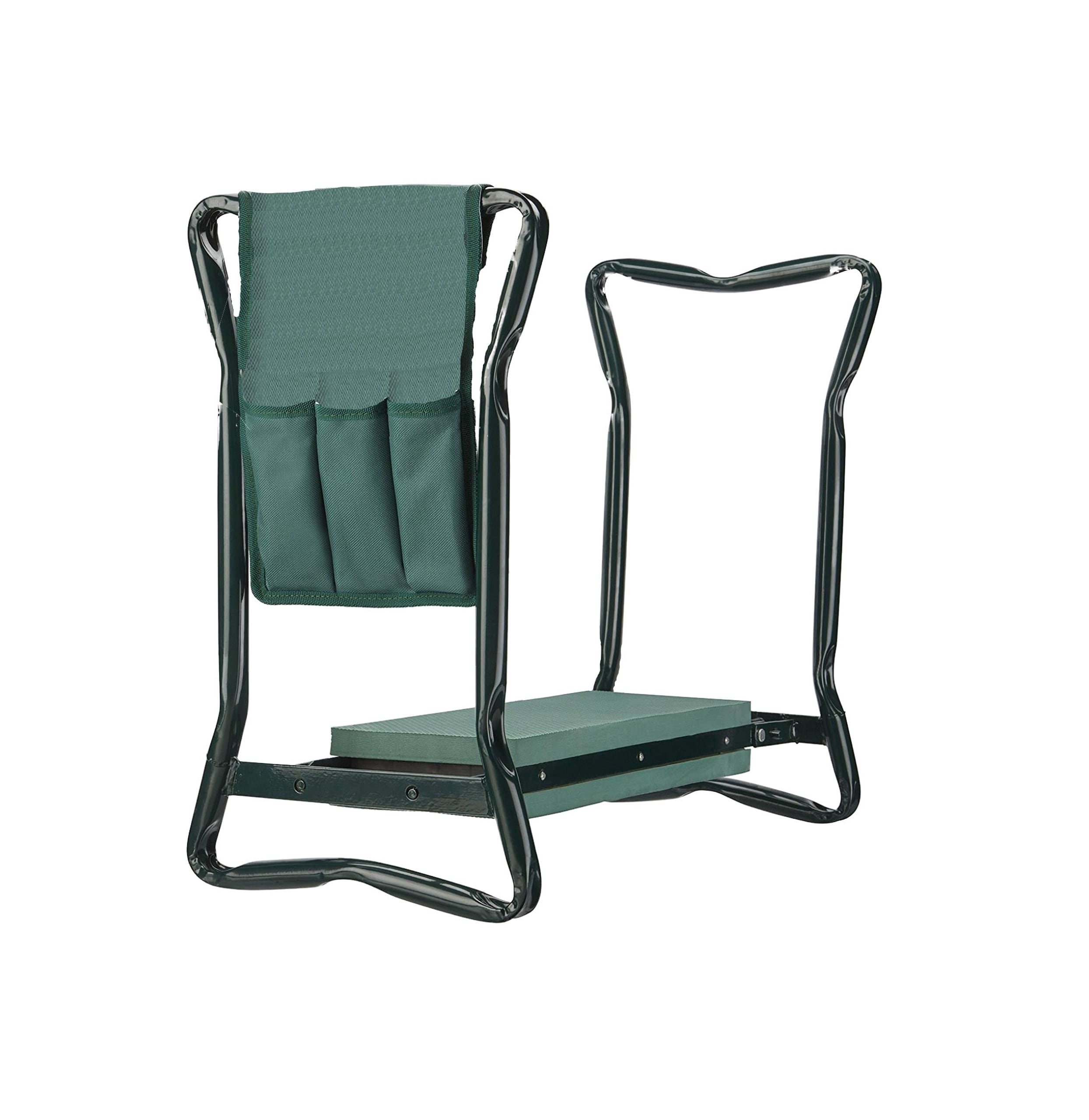 Groundlevel Portable Garden Kneeler 2-in-1 Folding Gardening Padded Seat and Kneeling Stool