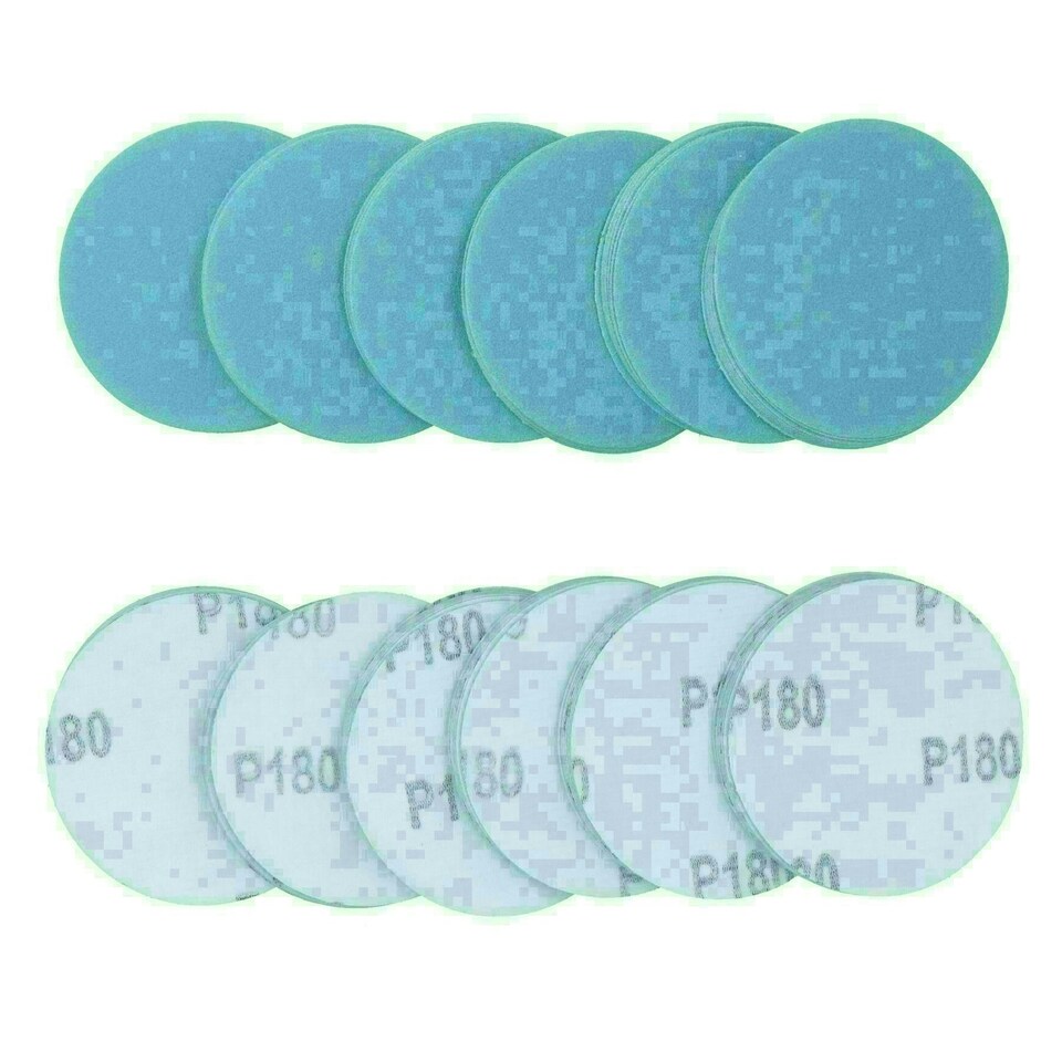 image 1 of 75mm Ceramic Abrasive Sanding Polishing Discs Hook And Loop 180 grit 200pc