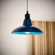 image 2 of ValueLights Civic French Blue Ceiling Pendant Shade | Blue