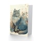 image 2 of Fluffy Wildflowers Watercolour Cat Birthday Card
