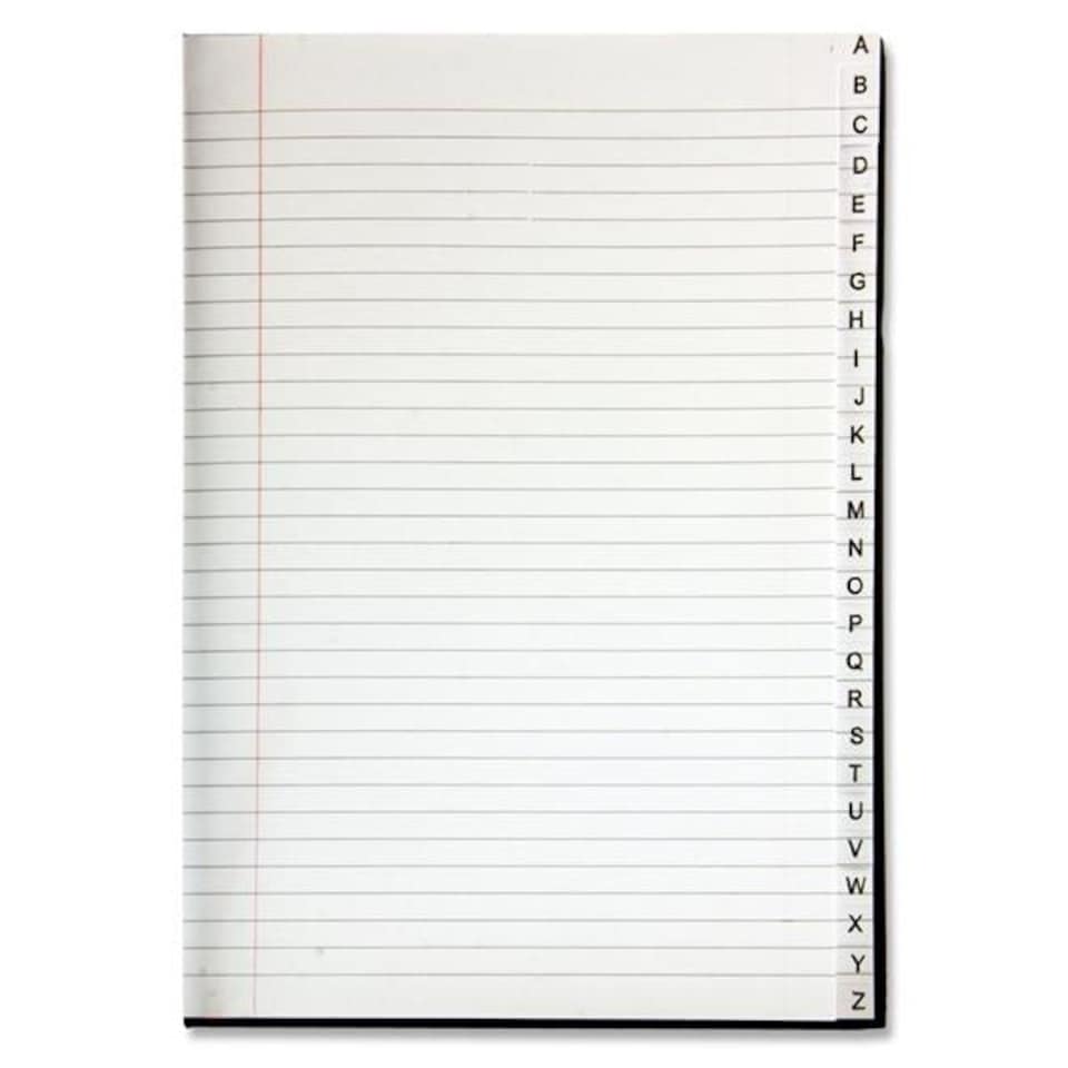 image 1 of A4 192 Pages Ruled A-Z Index Book by Concept