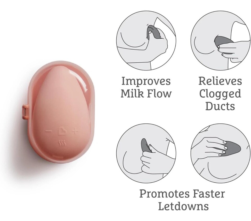 image 1 of Breast Relief Lactation Massager Munchkin Warm Touch Breastfeeding Aid