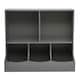 image 1 of Living and Home 2-Tier Open Toy and Book Storage Cabinet - Grey