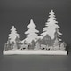 image 1 of Christmas Village Scene Winter Wonderland Glitter Foam Snow Covered Finish Table Decoration, Grey