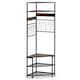 image 4 of COSTWAY Corner Hall Tree Hallway 5-Tier Coat Rack Brown | One Size