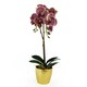 image 1 of Orchid Artificial Purple Leopard Gold Pot 50cm Phalaenopsis