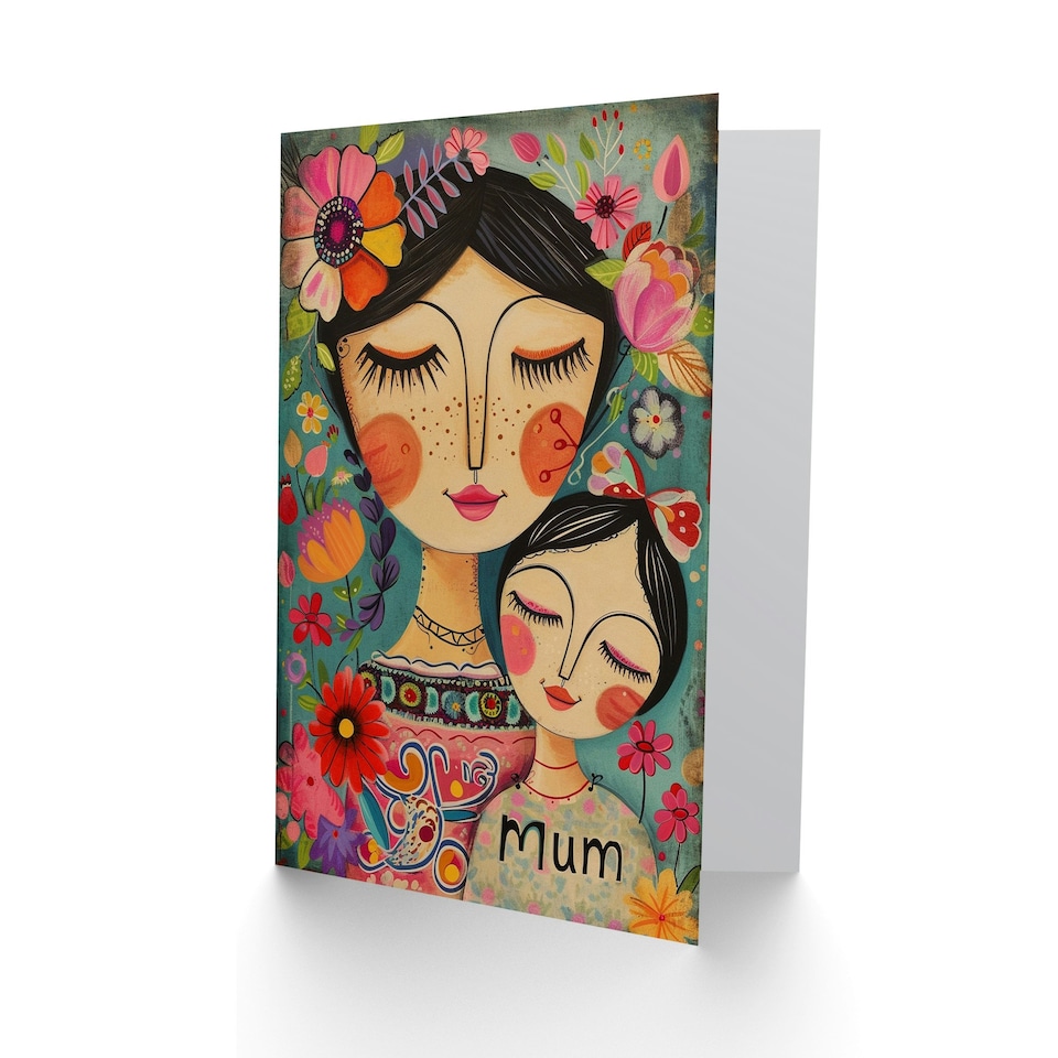 image 1 of Mothers Day Card Sweet Cute Florals Mum Card