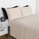 image 3 of OHS Reversible Coverless 10.5 Tog Soft Plush All Year Round Duvet Cover and Pillowcase Bedding Set Multi | Black and Stone | King